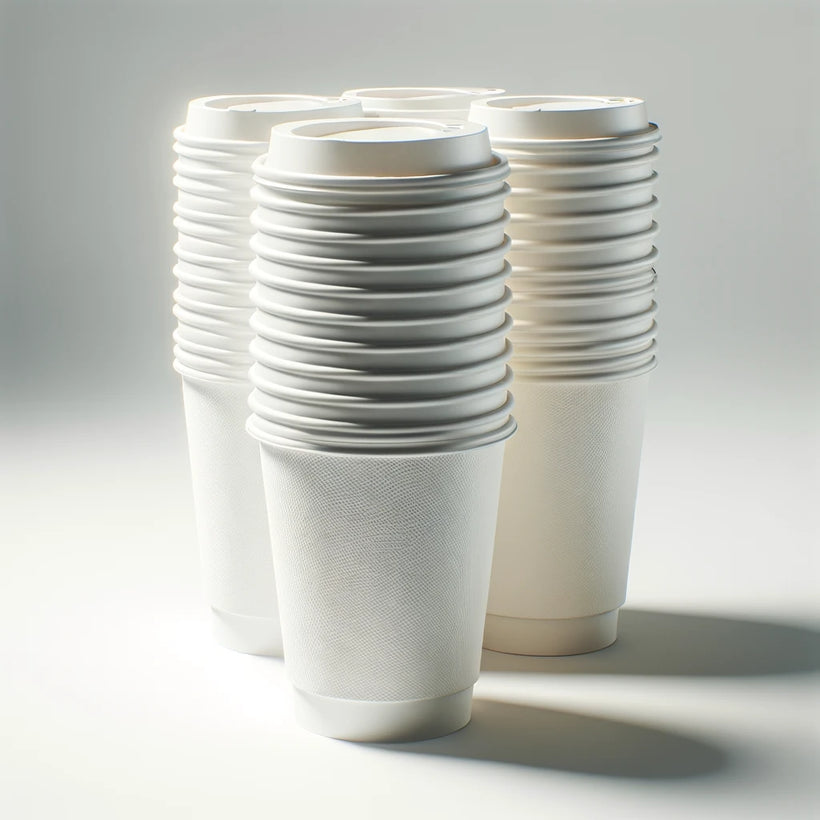 Coffee cups and lids