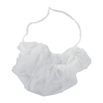 Beard Net Disposable Large,  #White, 100pcs, **Open Box**