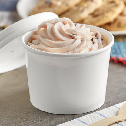 SOLO-12 oz- Double wall-Paper Soup / Hot Food Cup with Vented Paper Lid - 250 Sets/Case, KHSB12A