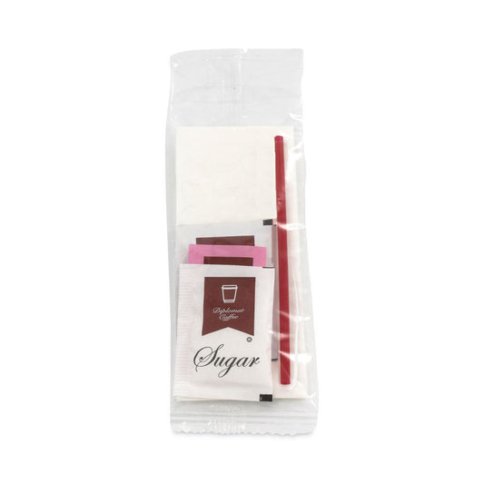 Coffee Kit 2 Each Sugar/Sugar Substitute/Creamer/Stir Stick/Napkin