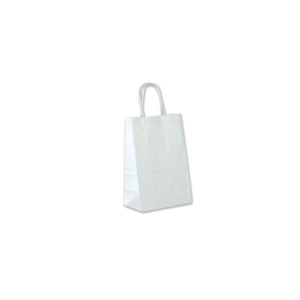 White Paper Bags - 5" x 3" x 8", 250/Case