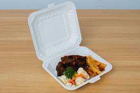 Pebble, MFPP Microwave Clamshell Container, 9"x 9''x 3", 1-comp, 150/Case, #slide-in  #BL-091