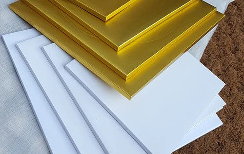 Cake Board Square,  14'' x 1/2''  , 25 pcs,  #Silver  #K