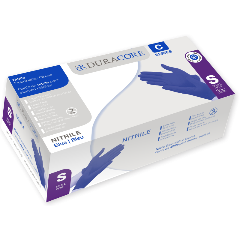 Blue Nitrile Exam Gloves, #Small (Sell by case of 10 x 300/box=3000 pcs), #Distribution Plus