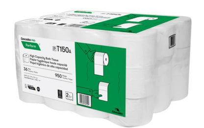 Cascades Pro Perform High Capacity Bathroom Tissue - 36 Rolls, 2-Ply, 950 Sheets - T150