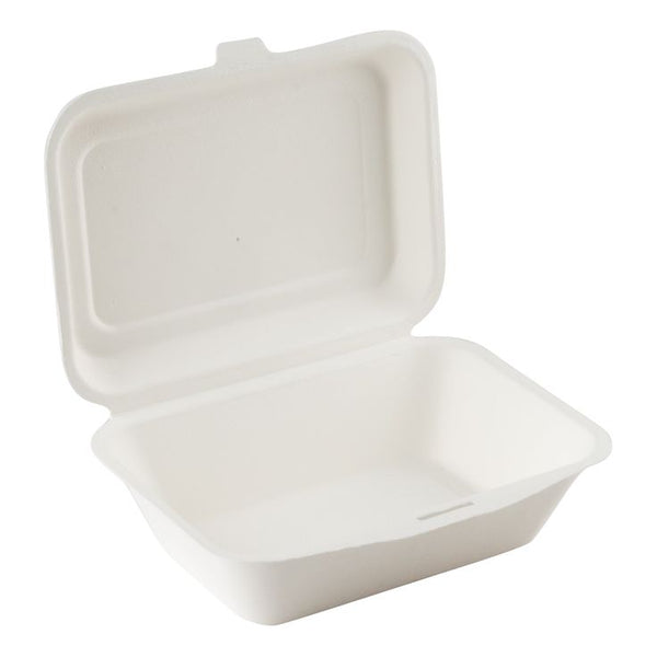 Sugarcane Bagasse Container, 7.25 x 5 x 2.5,  #600pcs, #New size, #GD-600 or EM-600