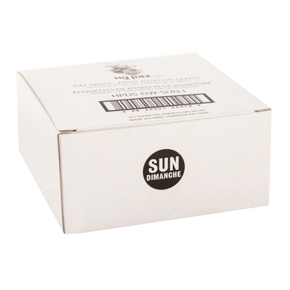 Food Rotation Labels,  3.4", Round, 2000pcs/roll, (2 Rolls/Box),  *SUNDAY*