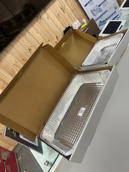 Catering Box, Full Size, Corrugated, White, 50/Bundle