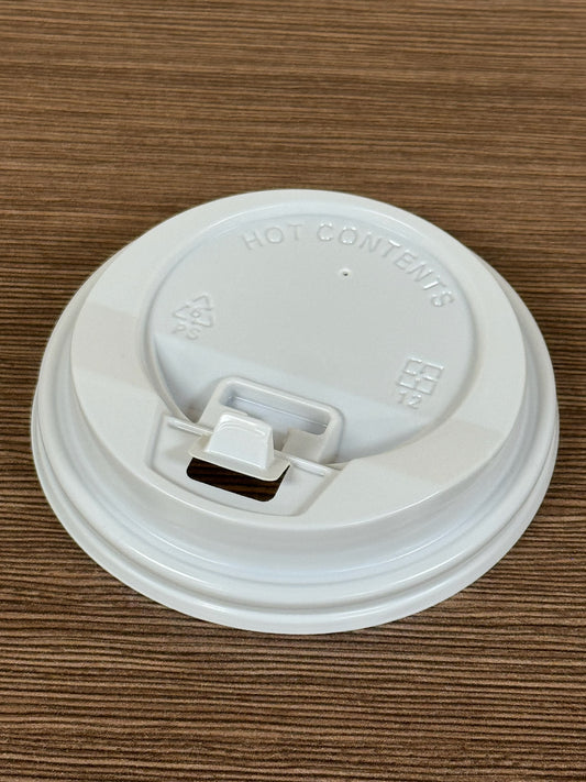 Lids Dome For Coffee Cups, 10-20 oz, #White, #90 mm , 1000 pcs, #CU710LD-MC
