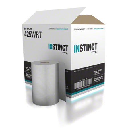 Instinct Roll Paper Towel - White, 7.85" x 425',  12 rolls