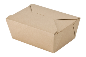 Kraft Paper Food Container, 5'' x 4.5 x 2.5,  200pcs, #K-1200,  #1
