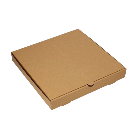 Kraft Corrugated Pizza Box – 9", 50 pcs
