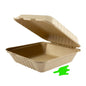 Kraft Sugarcane Bagasse Container, 1-Comp, 8x8x3, 200pcs, #SC883S,   #Koality