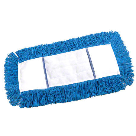 Dust Mop - Blue - 24" Static - Keyhole Backing,  #Distribution Plus,  Made In Canada