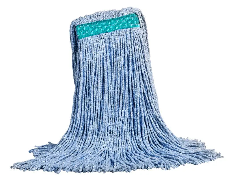 Mop Head,  16 oz, Narrow Band, Cut-End,  #Distribution Plus,  Made In Canada  #BLUE