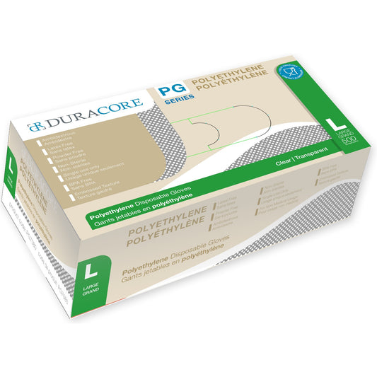 Poly Ethylene Disposable Gloves - LARGE  , 500 pcs, #Distribution Plus