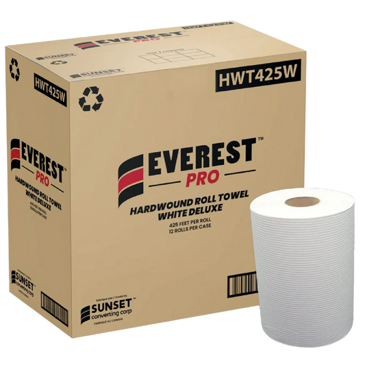 Hand Paper Towel Rolls, #White ,12 Rolls, 7.85" x 425', #HWT425W,  #Made In Canada  #Sunset