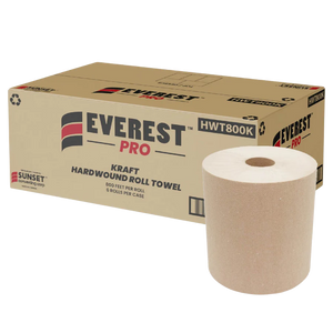 Hand Paper Towel Rolls, #Kraft ,6 Rolls, 7.85" x 800', #HWT800K   #Made In Canada  #Sunset