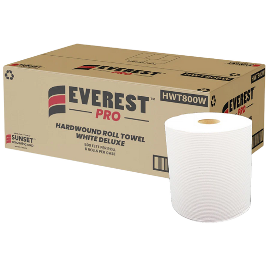 Hand Paper Towel Rolls, #White ,6 Rolls, 7.85" x 800', #HWT800W   #Made In Canada  #Sunset