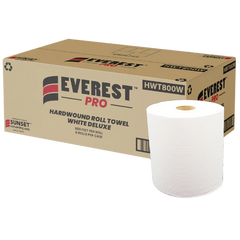 Hand Paper Towel Rolls, #White ,6 Rolls, 7.85" x 800', #HWT800W   #Made In Canada  #Sunset