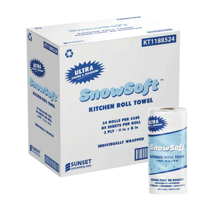 Kitchen Towels 8"x11", 24 rolls, 85 sheets, 2 Ply - Special Price