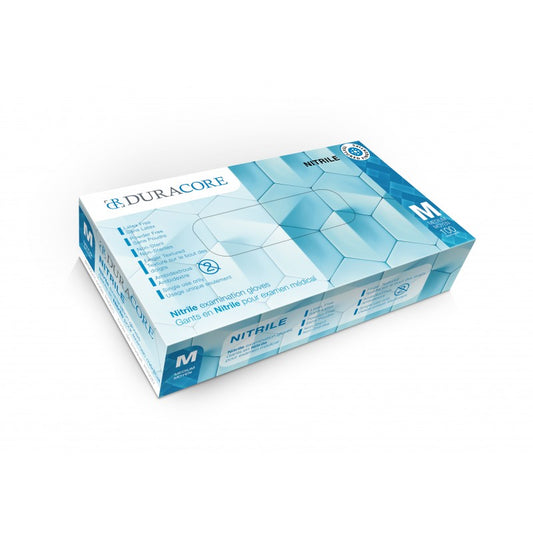 BLUE NITRILE GLOVES, 4.3 MIL, 100 PCS/Box, MEDICAL EXAMINATION - POWDER FREE, #MEDIUM, #Distribution Plus