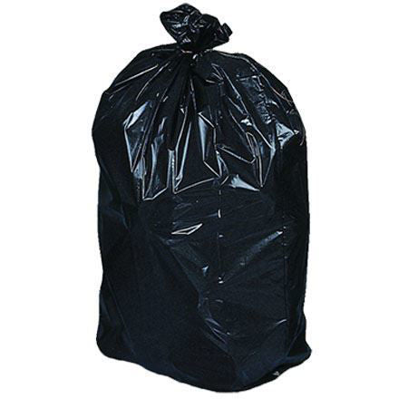 Roberts Plastic Black Garbage Bags – 30" x 38", Extra Strong, 125/Case