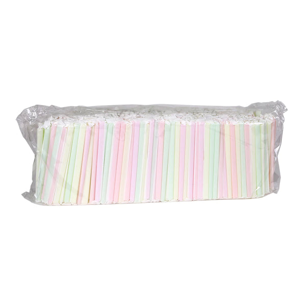 Straw Bubble Tea #Individually Wrapped,  8.5'', ( Bag Of 500 pcs ), **Open Box**