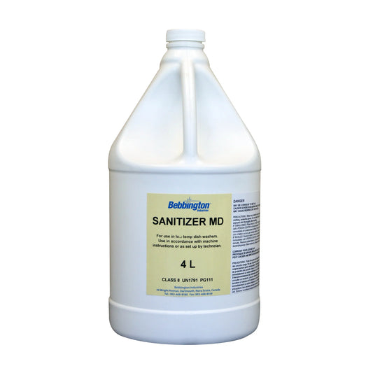 Sanitizer MD, For Commercial Dish Washers And Glass Washers, 4 Liter, #Bebbington