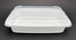 Microwavable Container Rectangular Combo , #58oz, 150 Sets, #White #KY-58W (Regular)