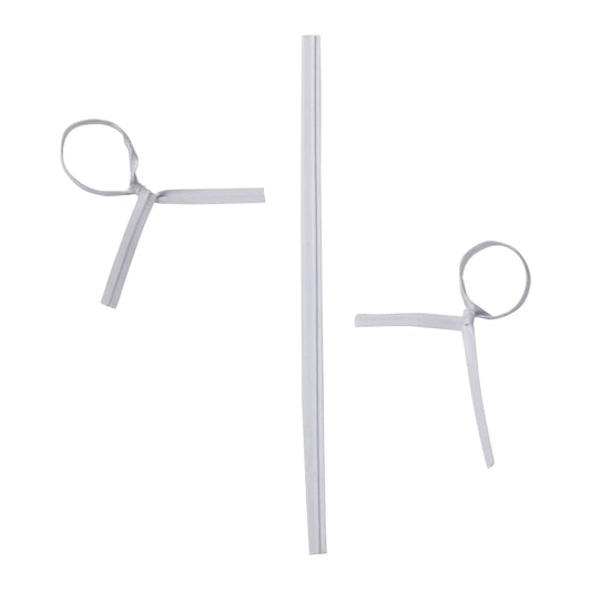 Twist Ties,  White Strips,  4 x 1/8'' ,   2000 pcs, #TT4W