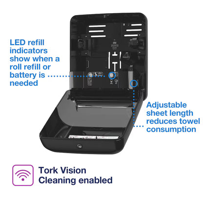Tork H1 Auto Hand Towel Dispenser – Black, Touch-Free