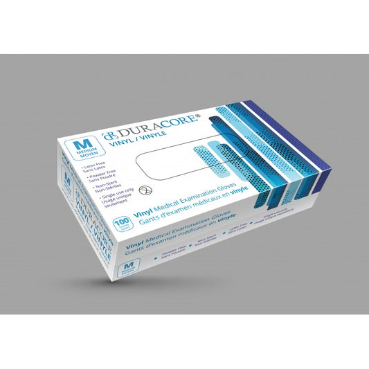 VINYL GLOVES, 4 MIL, 100 PCS/Box, MEDICAL EXAMINATION - POWDER FREE, #MEDIUM, #Distribution Plus