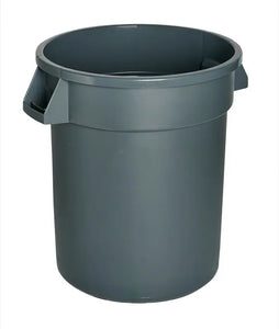 Trash Garbage Can, Heavy-Duty, 32 Gallon  - Grey  #Distribution Plus,  Made In Canada