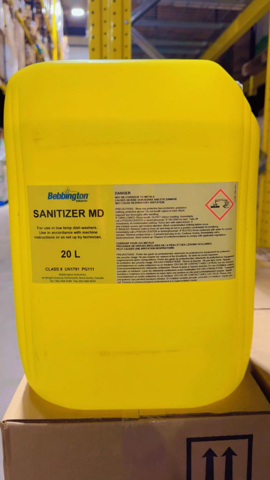 Sanitizer MD, For Commercial Dish Washers And Glass Washers, 20 Liter, #Bebbington