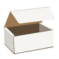 Lunch Box, Corrugated, White,  8.25 x 4.5 x 2.25''  #100pcs, #Medium meal