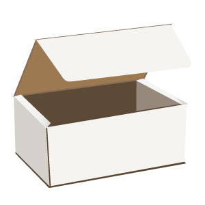 Lunch Box, Corrugated, White,  8.25 x 4.5 x 2.25''  #100pcs, #Medium meal