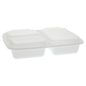 Microw Container Rect Combo, 9'', #39 oz, 3-Comp, 150sets ,#White,  #KY-339W  (Regular)
