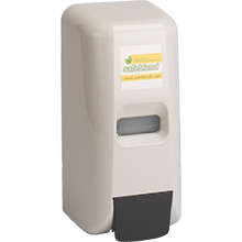 Foam Soap Dispenser With Bottle, Refillable, White  #Distribution Plus,  Made In Canada  #SAFEBLEND