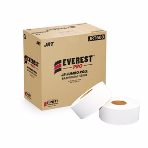 Everest Pro Jumbo Toilet Paper Roll – 2-Ply, 3.29", 600 ft, 8 Rolls/Case