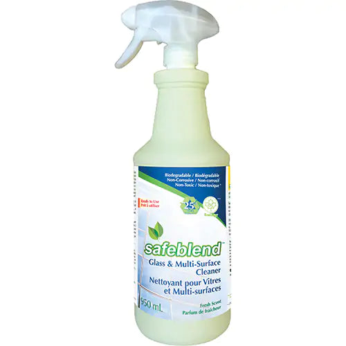 Spray Glass & Multi-Surface Cleaner, #Ready To use,  950 ml, #Distribution Plus,  Made In Canada  #SAFEBLEND