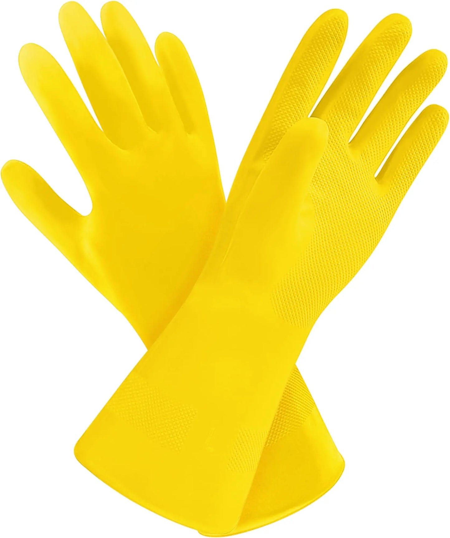 Yellow Kitchen gloves - Medium, 10pcs/box