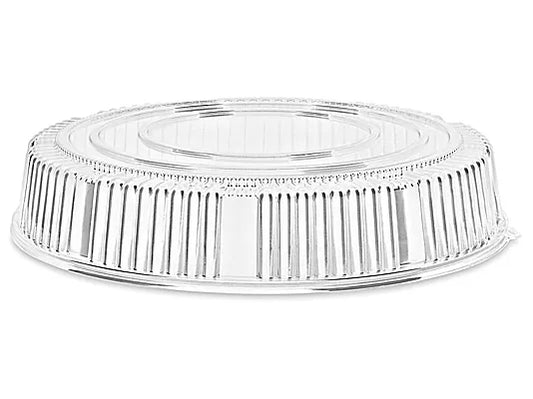 Lids PET For Catering Tray Round Foil, 12'', #50 pcs, (Code:CT112L-MC) (Tray Fit:CT112-MC)