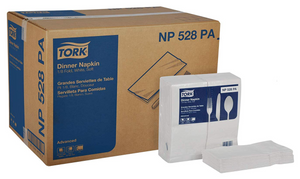 Dinner Napkin, WHITE, 2800 PCS - 15" x 17",  #TORK #Distribution Plus