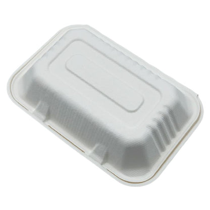 Sugarcane Bagasse Container, 1-Comp,  9x6x3,  200 pcs, #EM-963