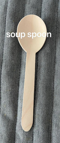 Wooden Soup Spoon, Heavy Duty, 1000pcs, #38 x 155 mm, #Koality Brand