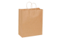Paper Shopping Bags with handle, KRAFT, 13x6x15  250 pcs