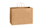 Paper Shopping Bags with handle, KRAFT,  16x6x12,  #250 pcs