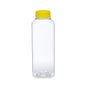 16 oz Sq Juice Bottle White Tamper Cap 240/case 12case/Skid Pet