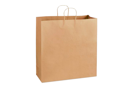 Paper Shopping Bags with handle, KRAFT,  18x7x19  250 pcs,